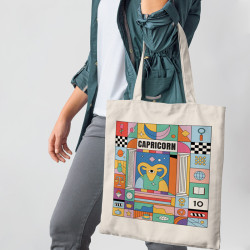 Πολύχρωμα Ζώδια - Αιγόκερως (Τσάντα  Αγοράς)